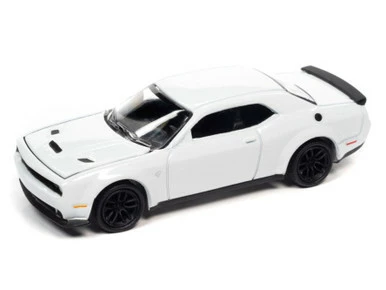 2018 Dodge Challenger Hellcat, White Knuckle - Auto World AWSP088/24B - 1/64 Scale Diecast Car