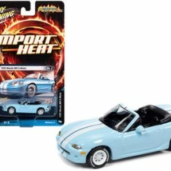 ModelToyCars 1999 Mazda MX5 Miata, Light Blue - Johnny Lightning JLSP111-24A - 1/64 Scale Diecast Model Toy Car