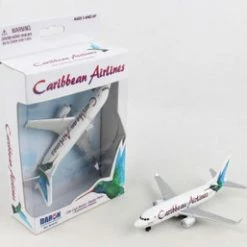 Caribbean Airlines Single Plane, White - Daron RT0374 - Diecast Model Airplane Replica