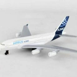 Showcasts Airbus A380 Single Plane, White - Daron RT0380 - Diecast Model Airplane Replica