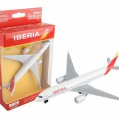 Iberia Single Plane, White With Red - Daron RT3724 - Diecast Model Toy Airplane