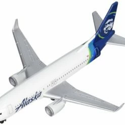 Daron Alaska Airlines, White W/ Blue - Real Toy RT3994-1 - Model Toy Airplane