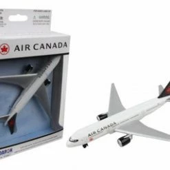 Air Canada Single Plane, White With Silver - Daron RT5884-1 - Diecast Model Toy Airplane