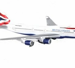 Showcasts British Airways Single Plane, White - Daron RT6004 - Diecast Model Airplane Replica