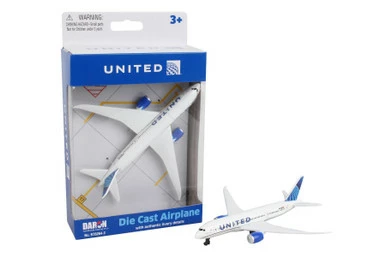Showcasts United 747 Single Plane, White - Daron RT6264 - Diecast Model Airplane Replica